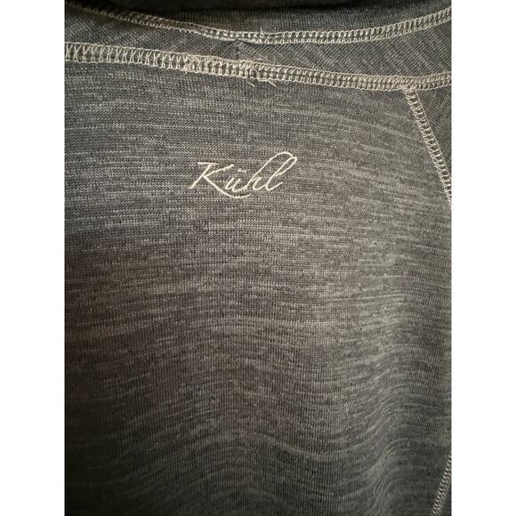 Kuhl Lea Cowl Neck Sweater Dress Women’s Size M Dark Gray Stretch Pockets 4209 - Picture 7 of 10